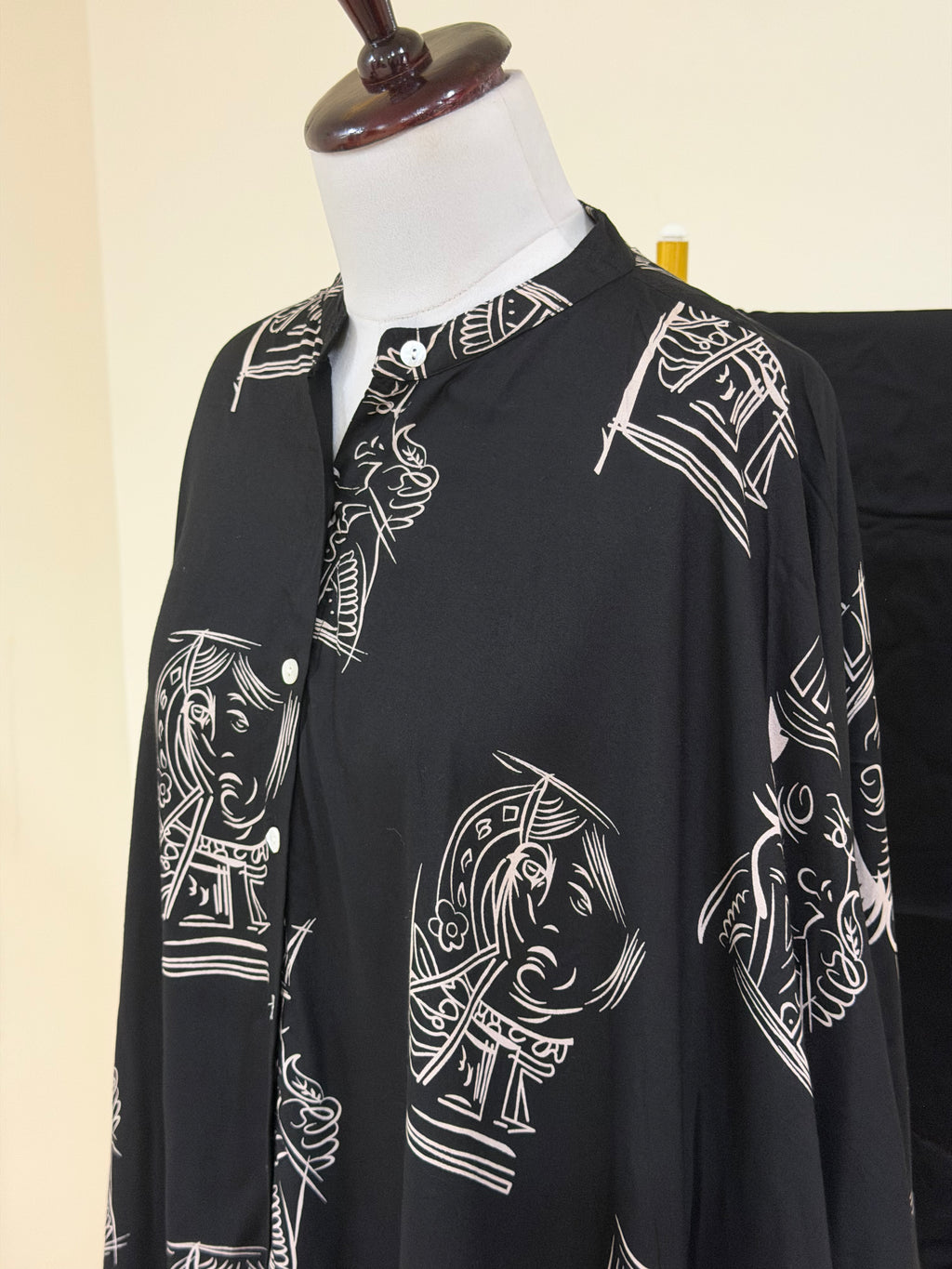 Black Rayon Co-ord Set