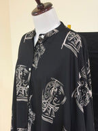 Black Rayon Co-ord Set